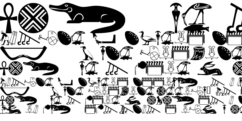 Sample of 101! HieroglyphiX I Regular