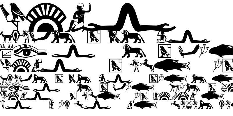 Sample of 101! HieroglyphiX II Regular