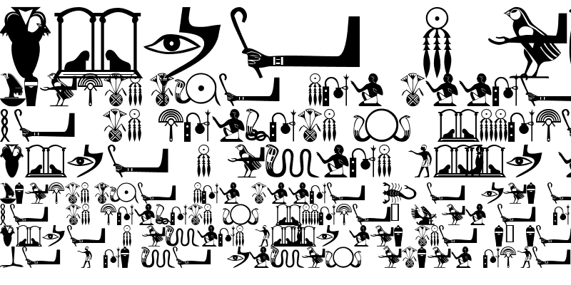 Sample of 101! HieroglyphiX IV Regular