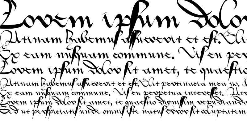 Sample of 1413 Cursive Regular