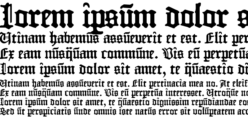 Sample of 1454 Gutenberg Bibel Regular