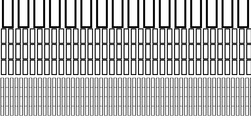 Sample of 20 Faces.ttf