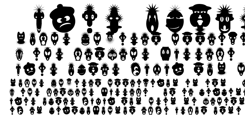Sample of 26 Faces Regular