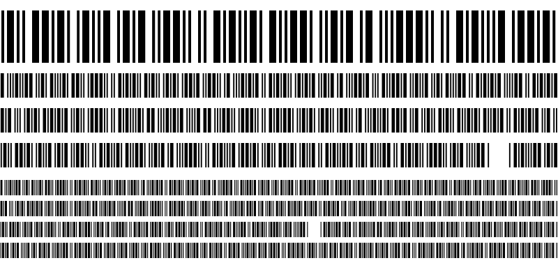 Sample of 3 of 9 Barcode