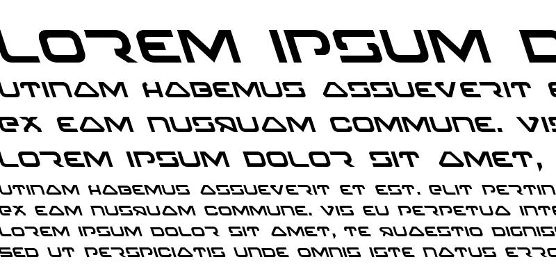 Sample of 4114 Blaster Leftalic Italic