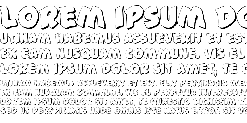 Sample of #44 Font Shadow