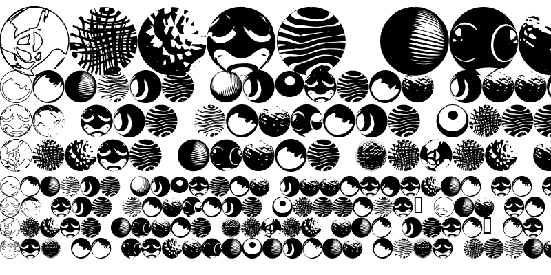 Sample of 52 Sphereoids Regular