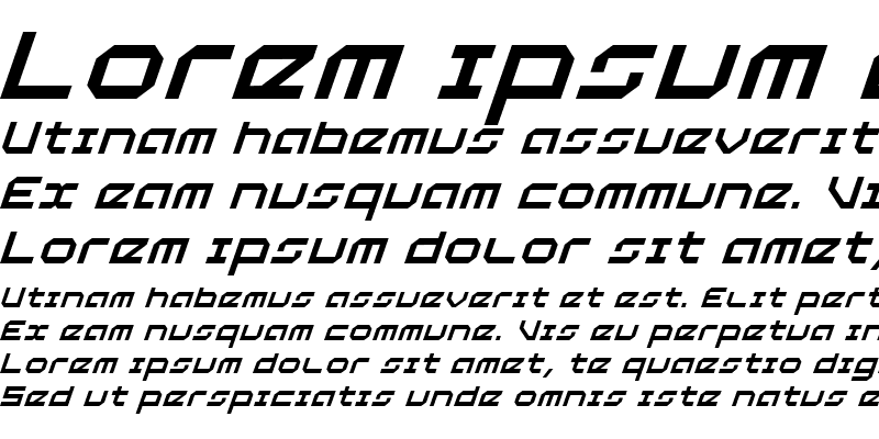 Sample of 5th Agent Italic Italic