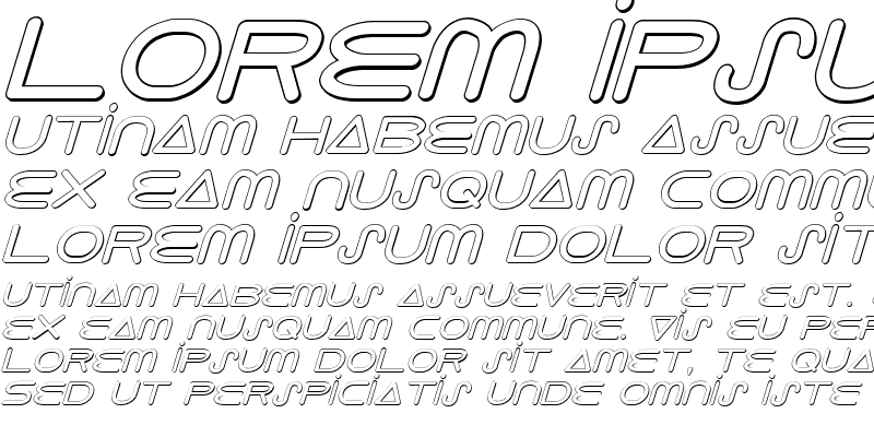 Sample of 8th Element 3D Italic Italic
