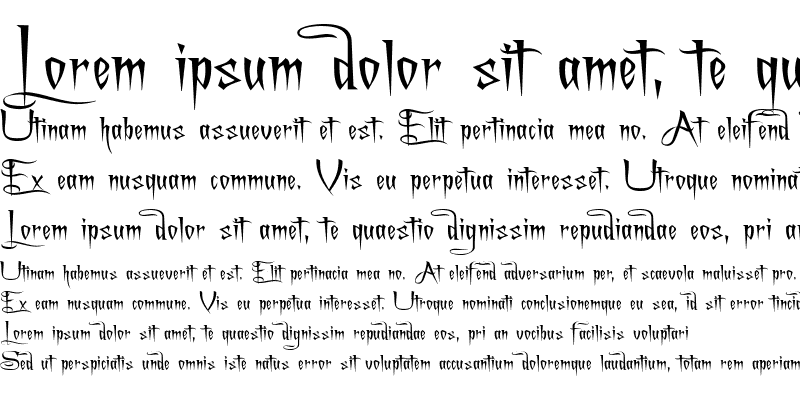 Sample of A Charming Font Expanded Regular