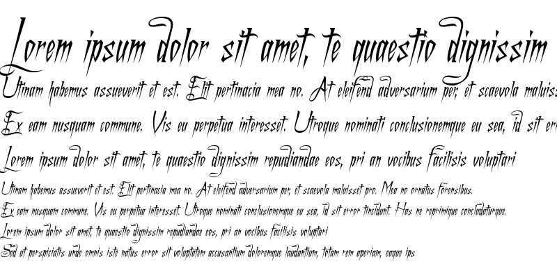Sample of A Charming Font Italic