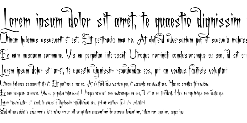 Sample of A Charming Font