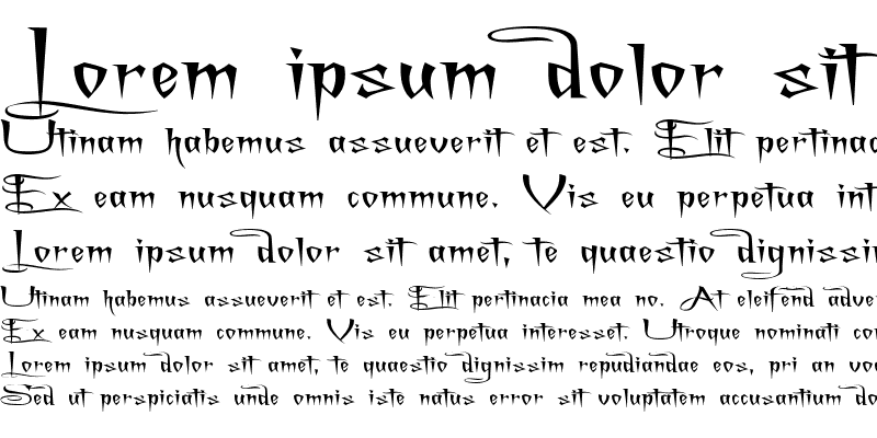 Sample of A Charming Font Superexpanded Regular