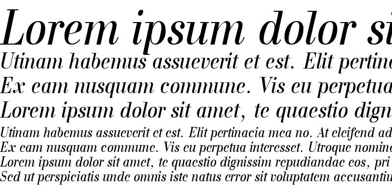 Sample of a_BodoniNovaNr Italic