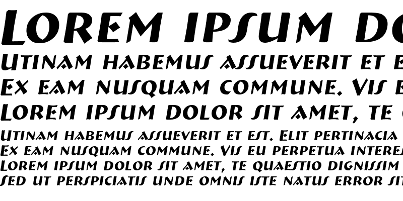 Sample of a_BremenCaps Italic