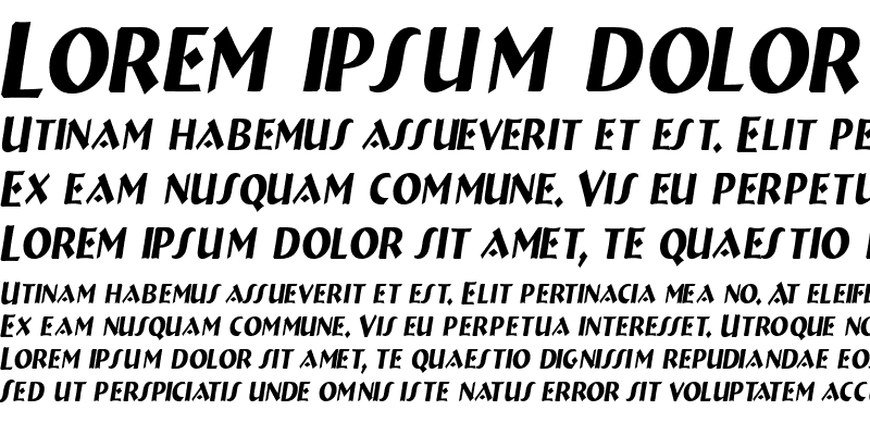 Sample of a_BremenCapsNr Italic