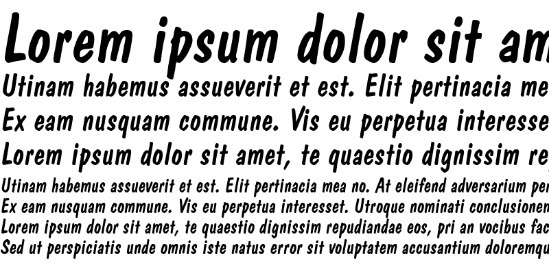 Sample of a_DomIno Italic