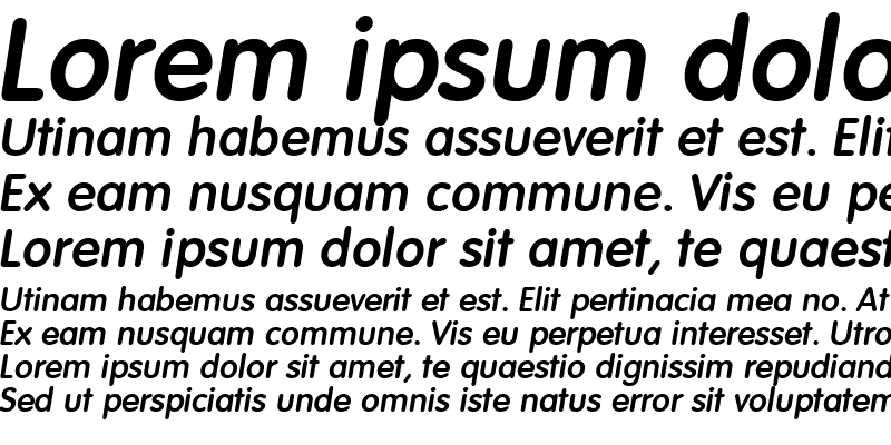 Sample of a_FuturaRoundDemi Italic