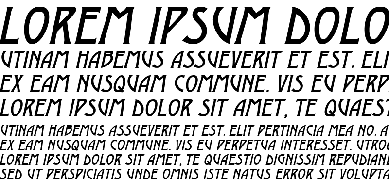 Sample of a_Moderno Italic