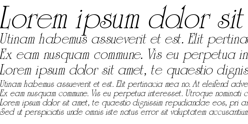 Sample of a_Romanus Italic