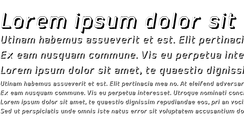 Sample of AAA-WatinBold3D-Italic