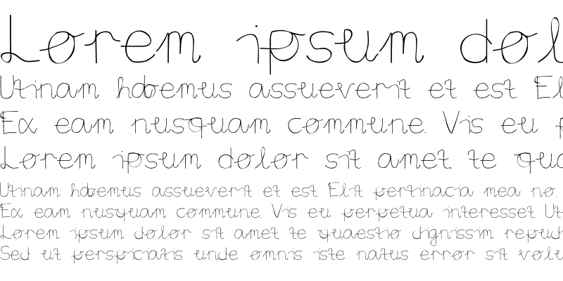 Sample of Aaron's Handwriting