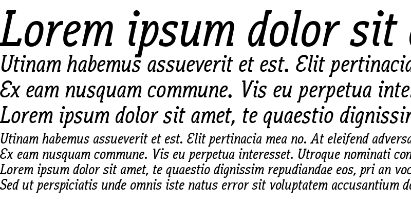 Sample of Aaux OfficeMedium Italic