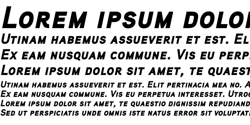 Sample of Aaux ProBlack Italic SC