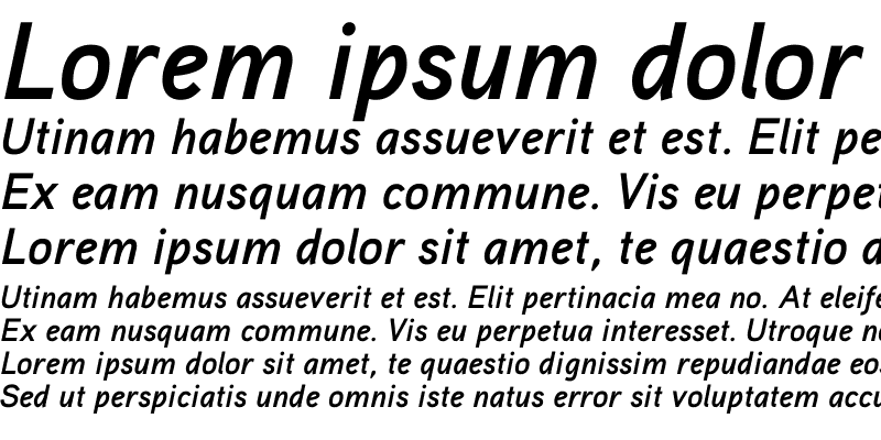 Sample of Aaux ProBold Italic OSF Regular
