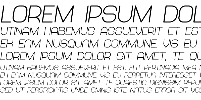 Sample of Abandoned Bold Italic