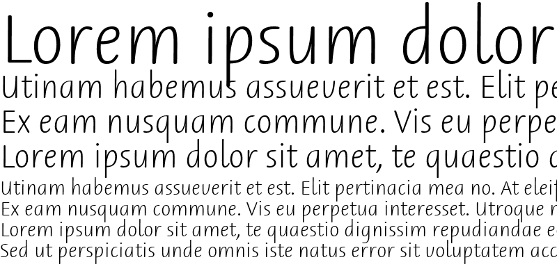 Sample of ABC Schrift Eins EF Regular