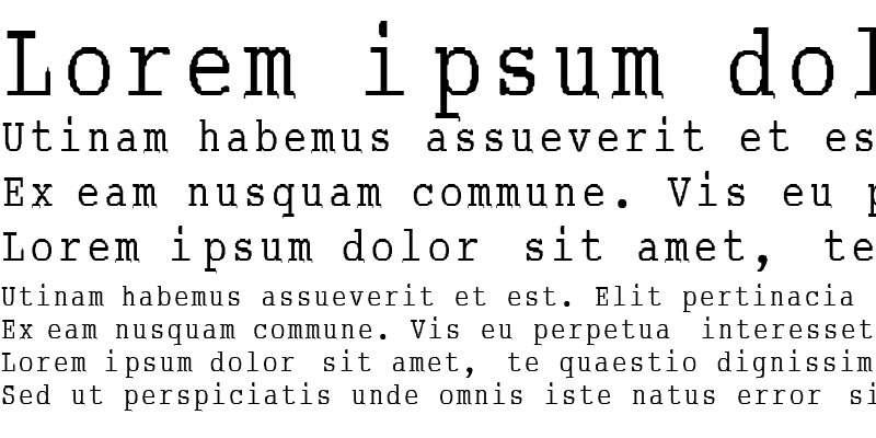 Sample of ABC_TypeWriterRussian Regular