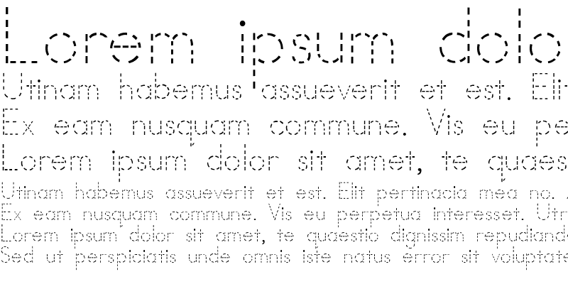 Sample of AbcPrintDotted