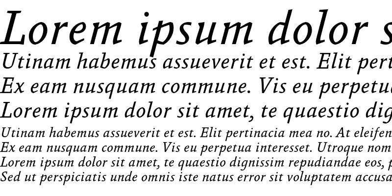 Sample of Absara Regular Italic