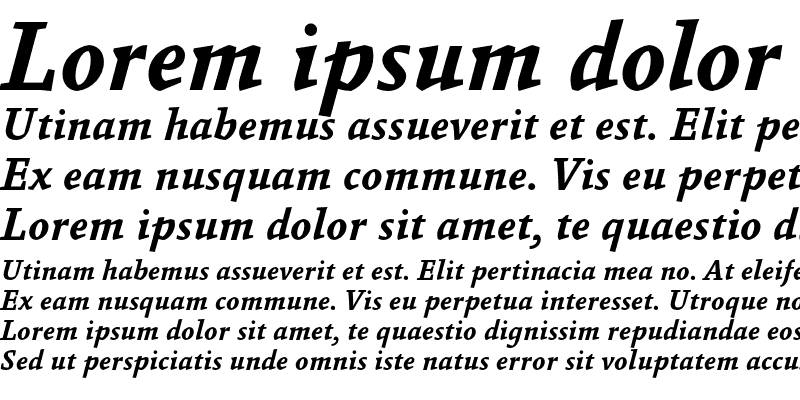 Sample of Absara TF Bold Italic