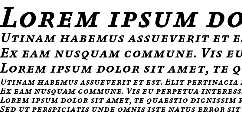 Sample of Absara TF Bold SC Italic
