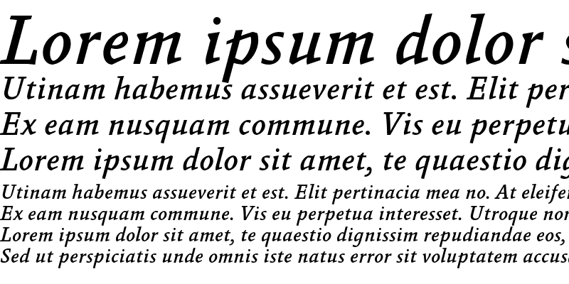 Sample of Absara TF Medium Italic