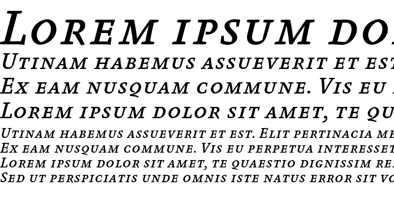 Sample of Absara TF Medium SC Italic