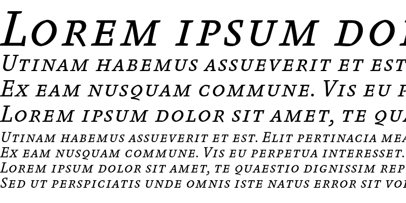 Sample of Absara TF Regular SC Italic