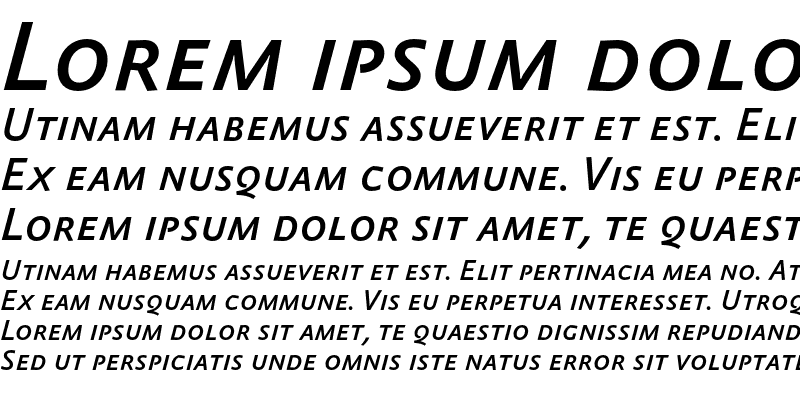 Sample of AbsaraSansTF-MediumItalicSC