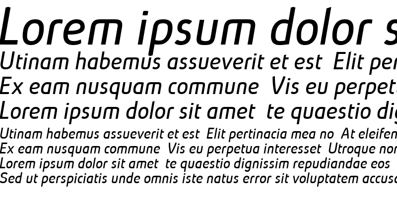 Sample of Absolut Pro reduced Book Italic
