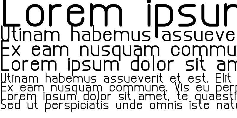 Sample of Abstrec font tfb