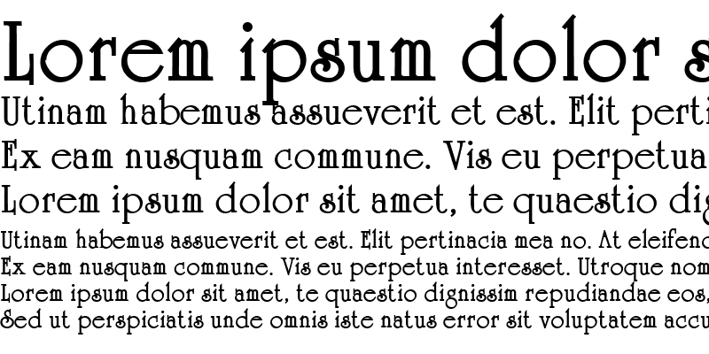 Sample of AcademiaSSK Bold