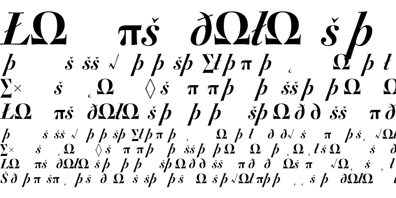 Sample of Acanthus Expert Bold Italic