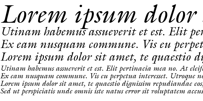 Sample of Acanthus SSi Italic
