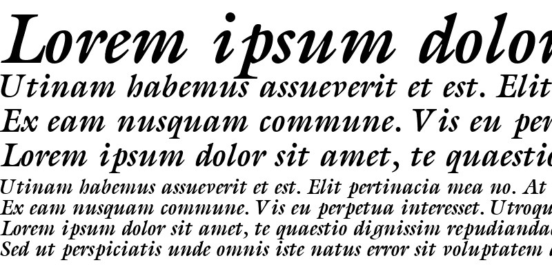 Sample of AcanthusSSK Bold Italic