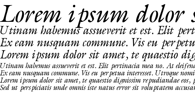 Sample of AcanthusSSK Italic