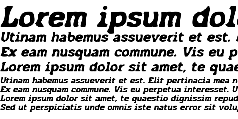Sample of Acck Italic