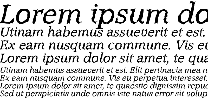 Sample of AccoladeRandom Italic