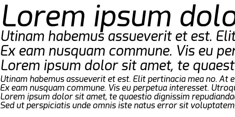 Sample of Acephimere Italic